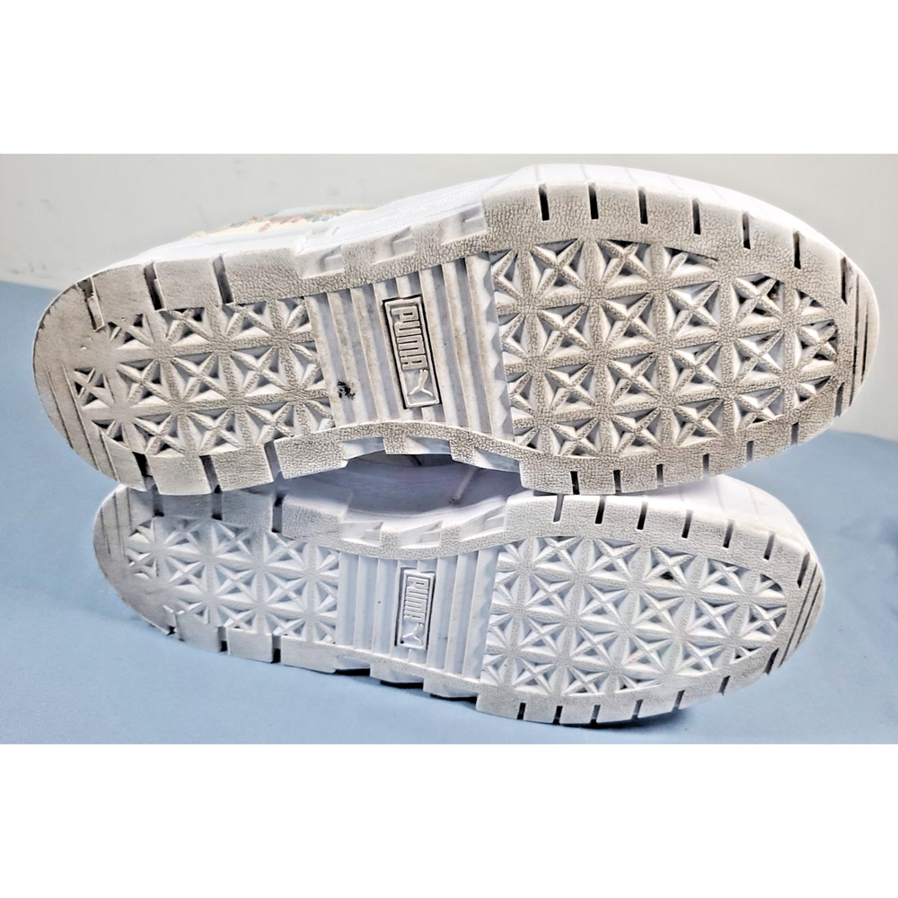Puma Mayze Embroidery Womens Platform Sneakers Floral Shoes 394907-01 Size 7 - Picture 8 of 16